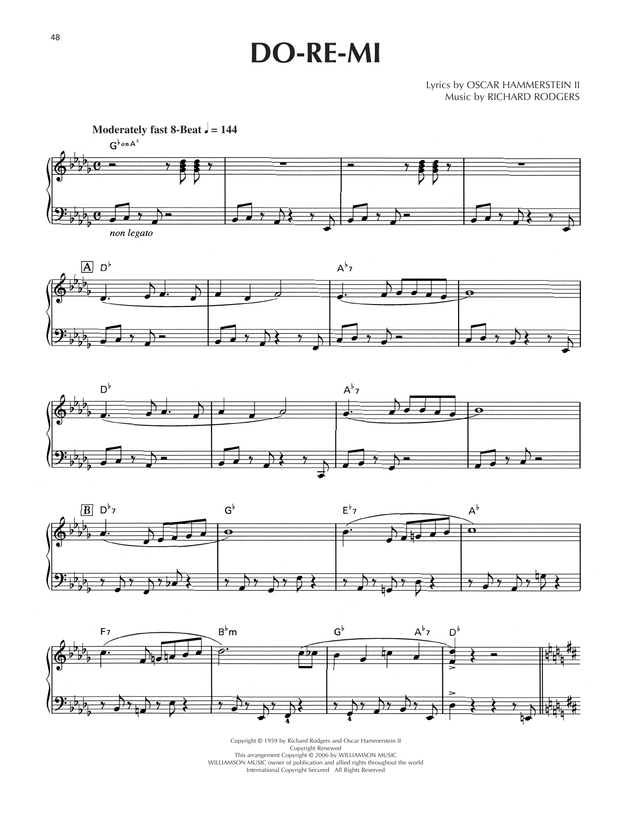 Rodgers & Hammerstein Do-Re-Mi [Jazz version] (from The Sound Of Music) Sheet Music Notes & Chords for Piano Solo - Download or Print PDF