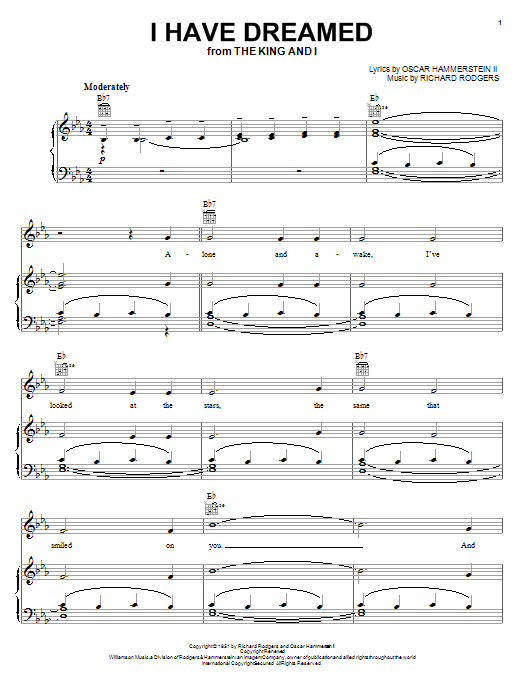Rodgers & Hammerstein I Have Dreamed Sheet Music Notes & Chords for Ukulele - Download or Print PDF