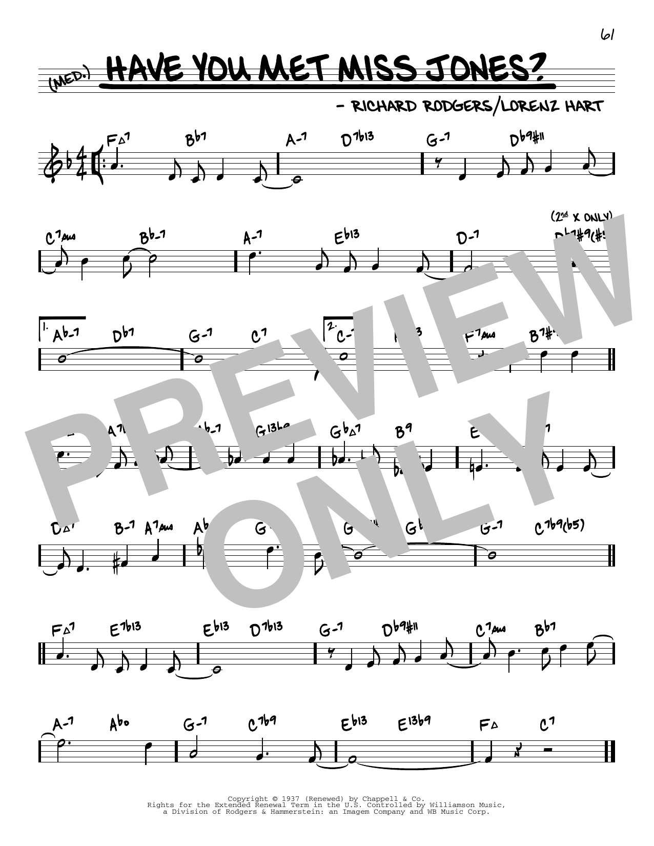 Rodgers & Hart Have You Met Miss Jones? (arr. David Hazeltine) Sheet Music Notes & Chords for Real Book – Enhanced Chords - Download or Print PDF