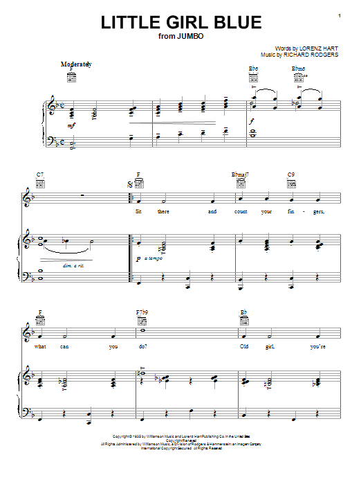 Rodgers & Hart Little Girl Blue Sheet Music Notes & Chords for Trumpet - Download or Print PDF