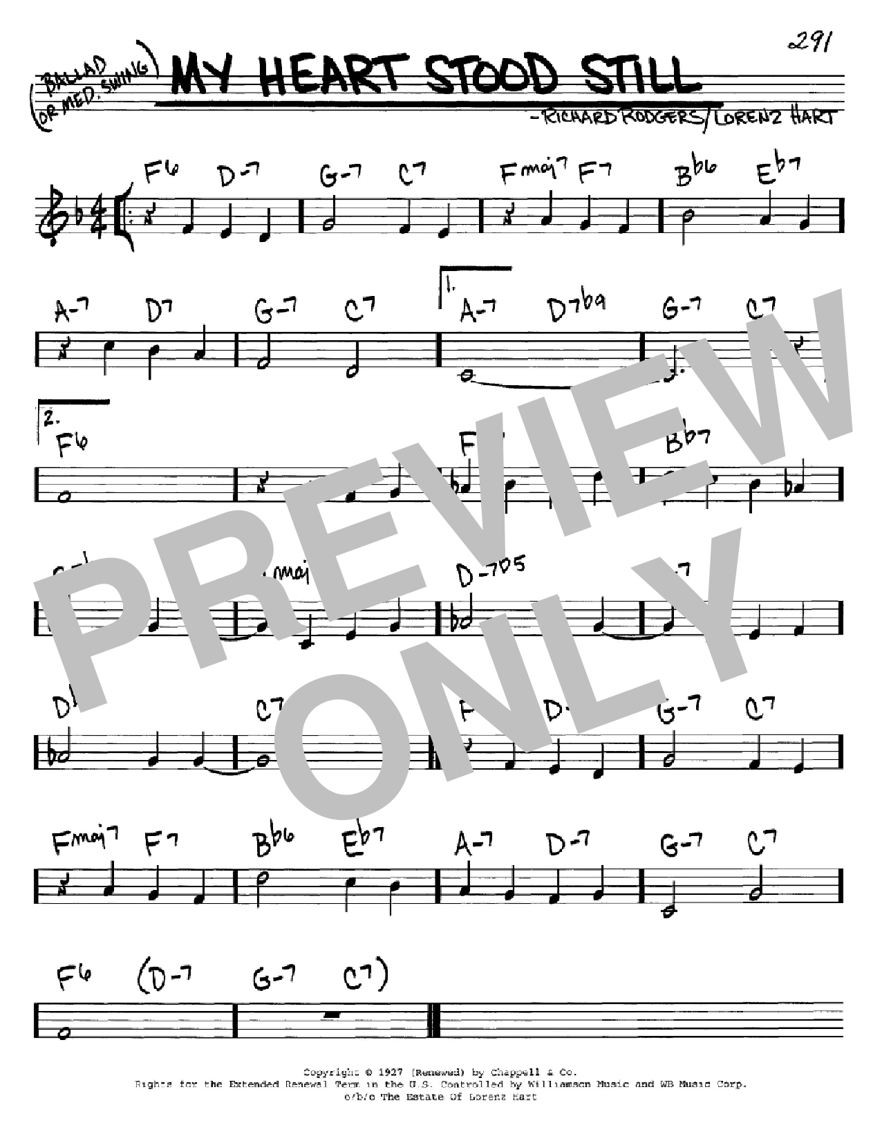 Rodgers & Hart My Heart Stood Still Sheet Music Notes & Chords for Viola - Download or Print PDF