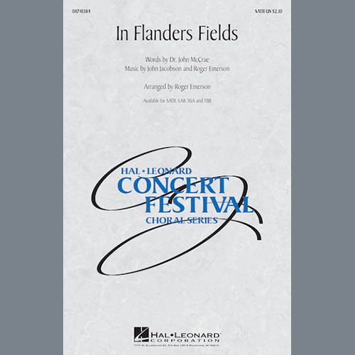 Roger Emerson Roger Emerson, In Flanders Fields, 2-Part Choir