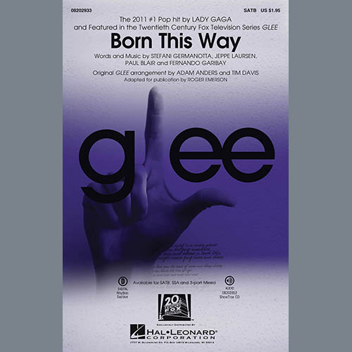 Glee Cast, Born This Way (arr. Roger Emerson), SATB