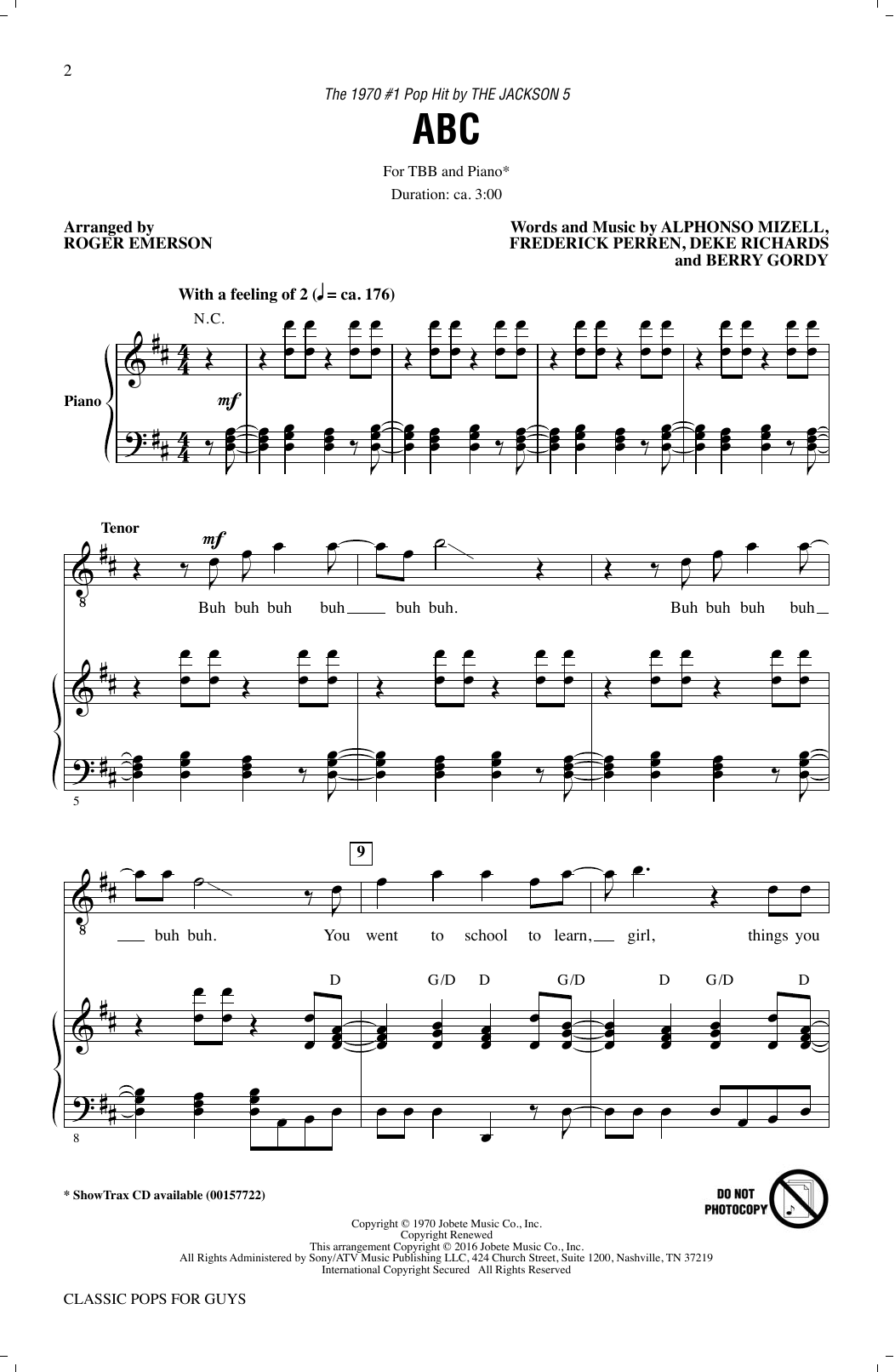 Roger Emerson Classic Pops For Guys (Collection) Sheet Music Notes & Chords for TTBB - Download or Print PDF