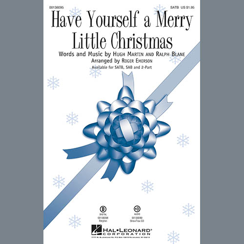 Frank Sinatra, Have Yourself A Merry Little Christmas (arr. Roger Emerson), SAB
