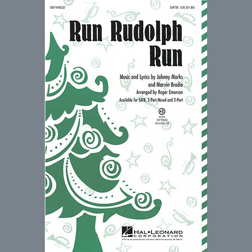 Roger Emerson, Run Rudolph Run, 2-Part Choir