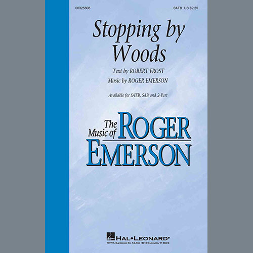 Roger Emerson, Stopping By Woods, 2-Part Choir