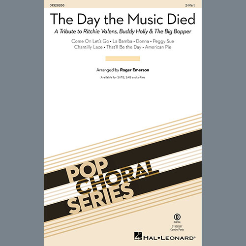 Roger Emerson, The Day The Music Died, 2-Part Choir