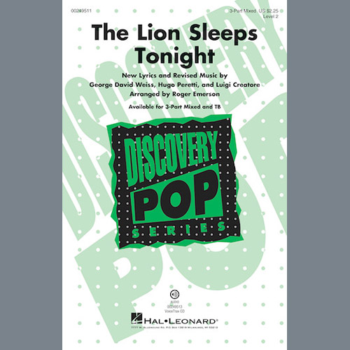 Roger Emerson, The Lion Sleeps Tonight, 3-Part Mixed