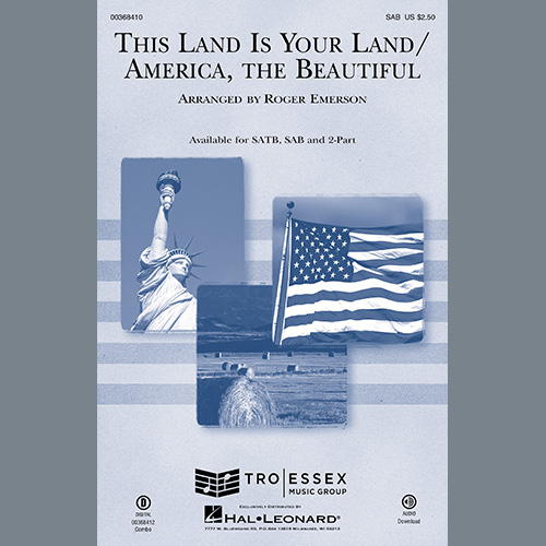 Roger Emerson, This Land Is Your Land/America, The Beautiful, SAB Choir