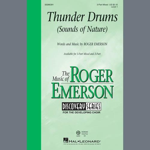 Roger Emerson, Thunder Drums, 3-Part Mixed Choir