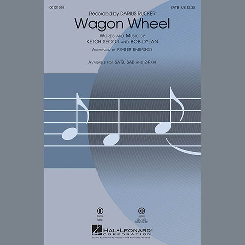 Roger Emerson, Wagon Wheel, 2-Part Choir