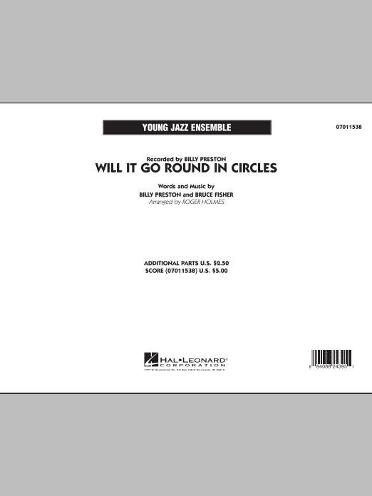 Roger Holmes Will It Go Round in Circles? - Full Score Sheet Music Notes & Chords for Jazz Ensemble - Download or Print PDF