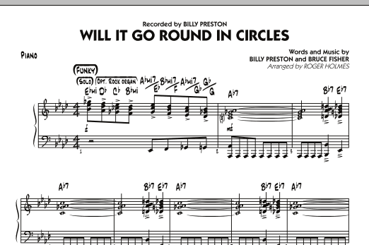 Roger Holmes Will It Go Round in Circles? - Piano Sheet Music Notes & Chords for Jazz Ensemble - Download or Print PDF