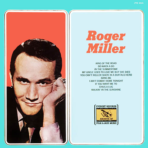 Roger Miller, Dang Me, Melody Line, Lyrics & Chords