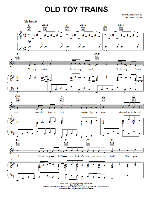 Roger Miller Old Toy Trains Sheet Music Notes & Chords for Violin - Download or Print PDF