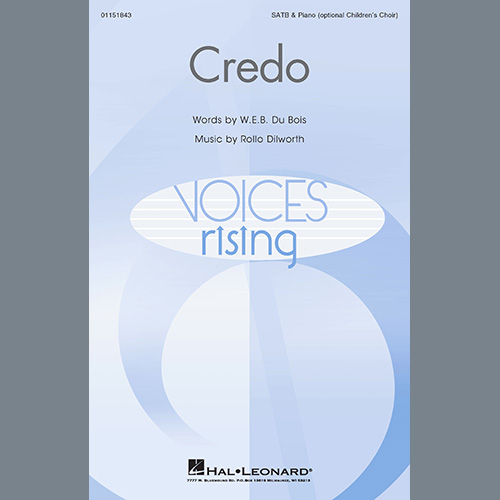 Rollo Dilworth, Credo, SATB Choir