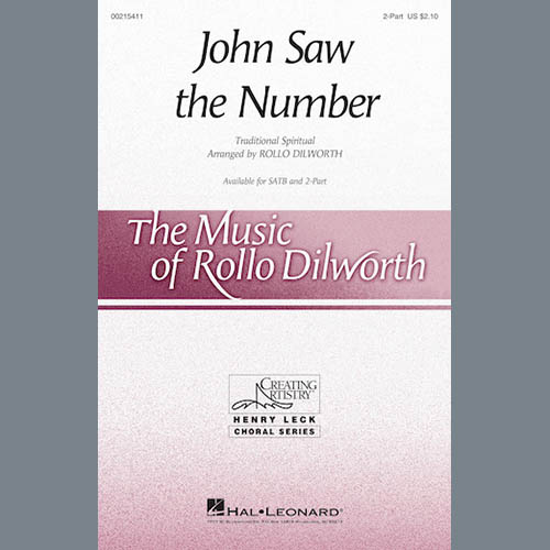 Rollo Dilworth, John Saw The Number, 2-Part Choir