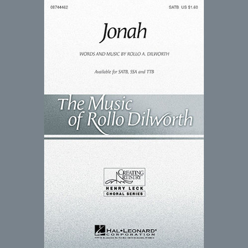 Rollo Dilworth, Jonah, Choral TTB