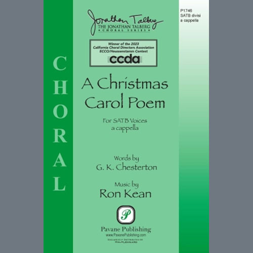 Ron Kean, A Christmas Carol Poem, SATB Choir