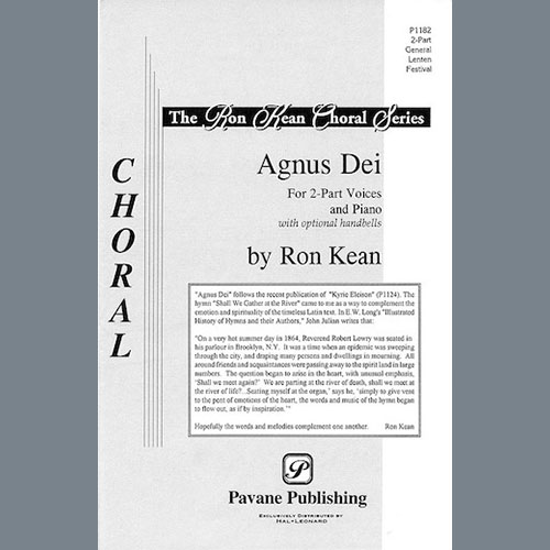 Ron Kean, Agnus Dei, 2-Part Choir