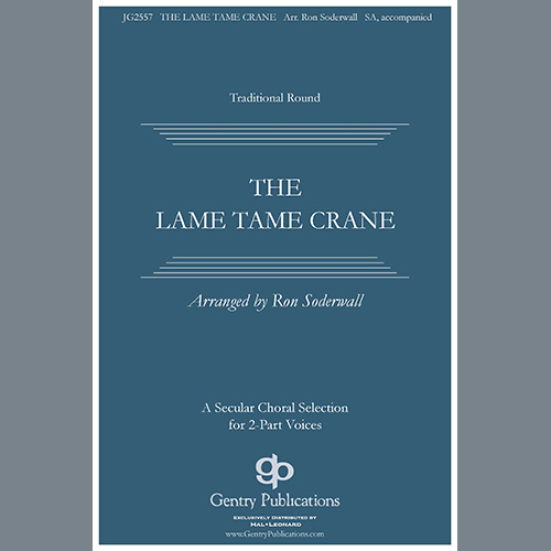 Ron Soderwall, The Lame, Tame Crane, 2-Part Choir