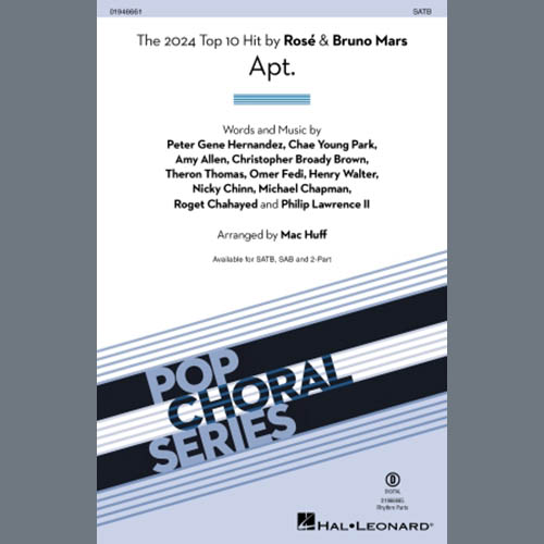 ROSÉ & Bruno Mars, APT. (arr. Mac Huff), SAB Choir