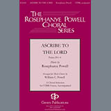 Download Rosephanye Powell Ascribe To The Lord (arr. William C. Powell) sheet music and printable PDF music notes