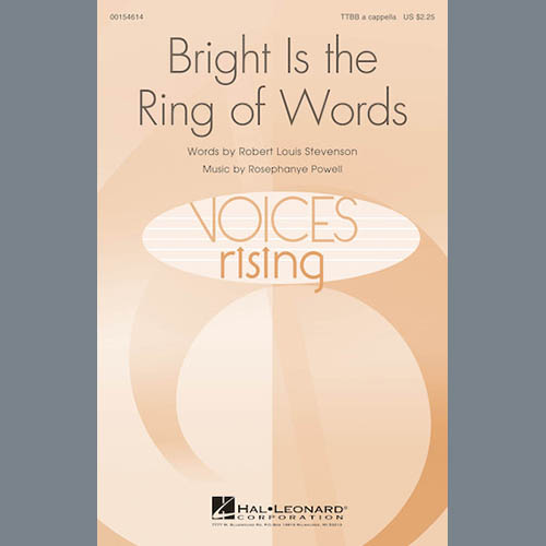 Rosephanye Powell, Bright Is The Ring Of Words, TTBB