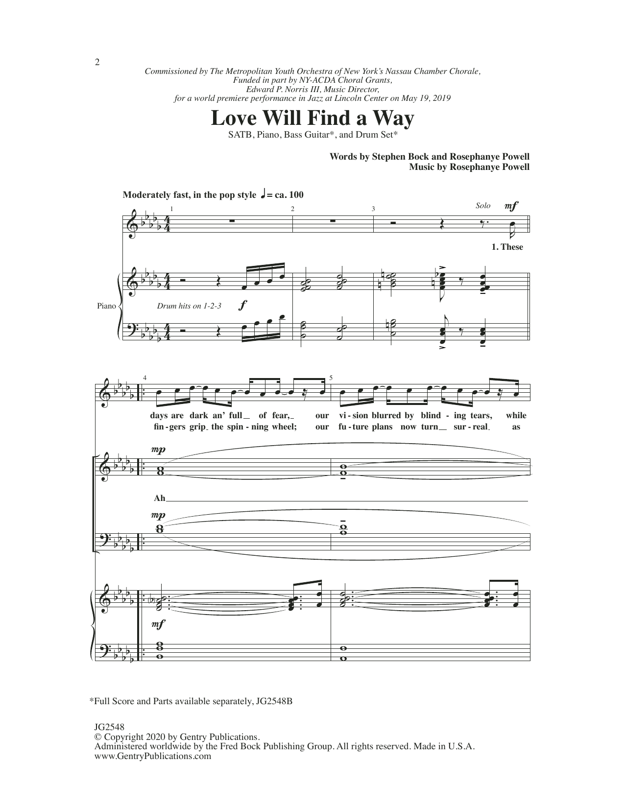 Rosephanye Powell Love Will Find A Way Sheet Music Notes & Chords for SATB Choir - Download or Print PDF