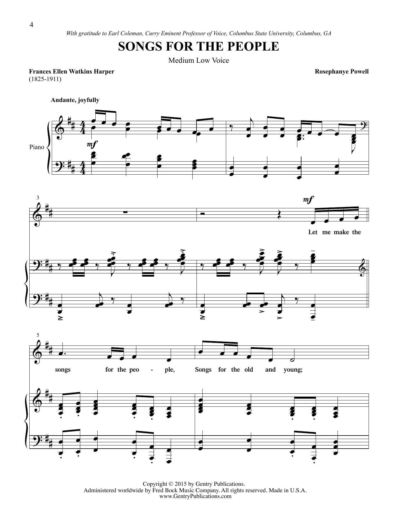 Rosephanye Powell Miss Wheatley's Garden (Medium Low Voice) Sheet Music Notes & Chords for Choral - Download or Print PDF
