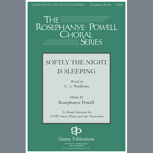 Rosephanye Powell, Softly The Night Is Sleeping, SATB Choir