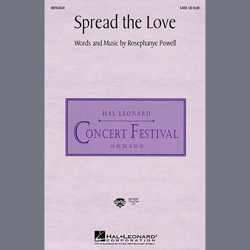 Rosephanye Powell, Spread The Love, SATB Choir