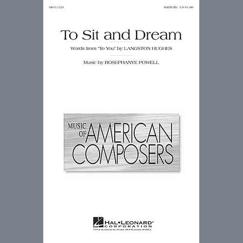 Rosephanye Powell, To Sit And Dream, SATB