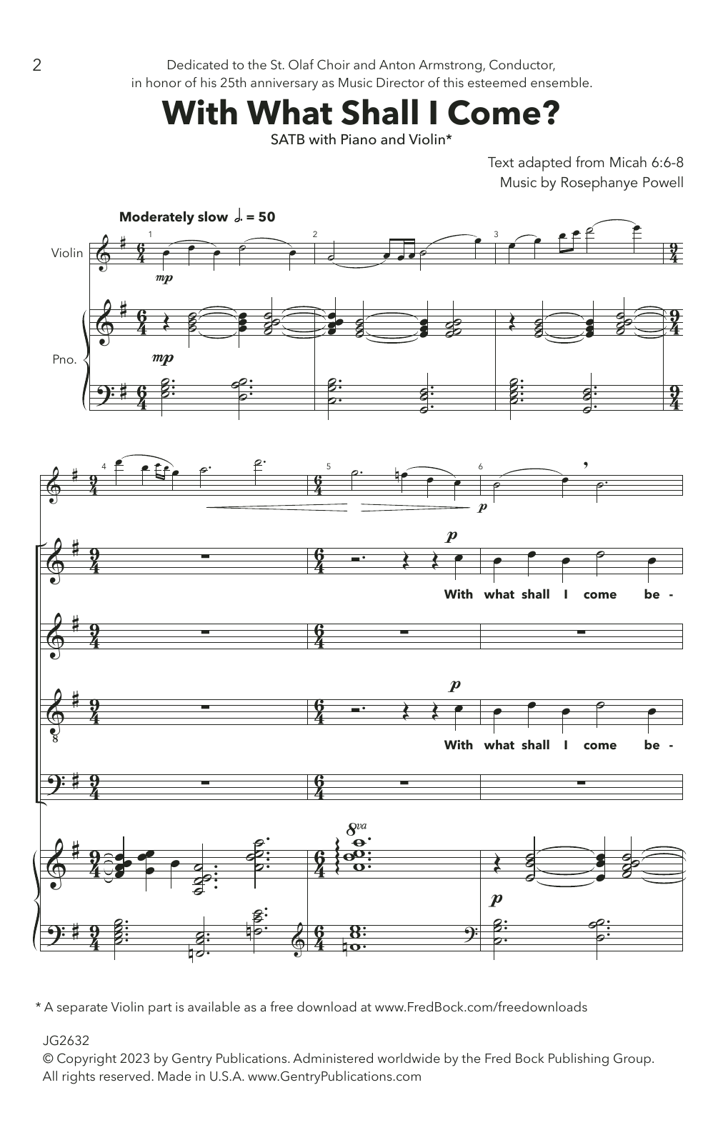 Rosephanye Powell With What Shall I Come? Sheet Music Notes & Chords for SATB Choir - Download or Print PDF