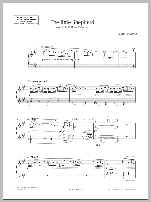 Roy Howat The Little Shepherd Sheet Music Notes & Chords for Piano Solo - Download or Print PDF