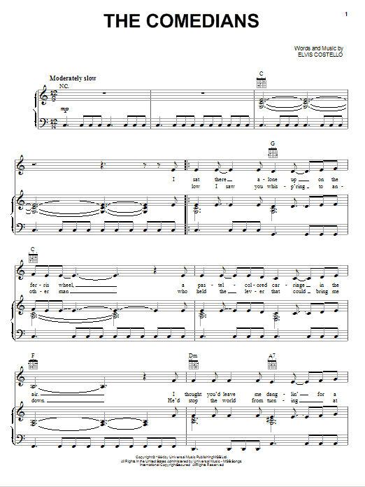 Roy Orbison The Comedians Sheet Music Notes & Chords for Guitar Tab - Download or Print PDF