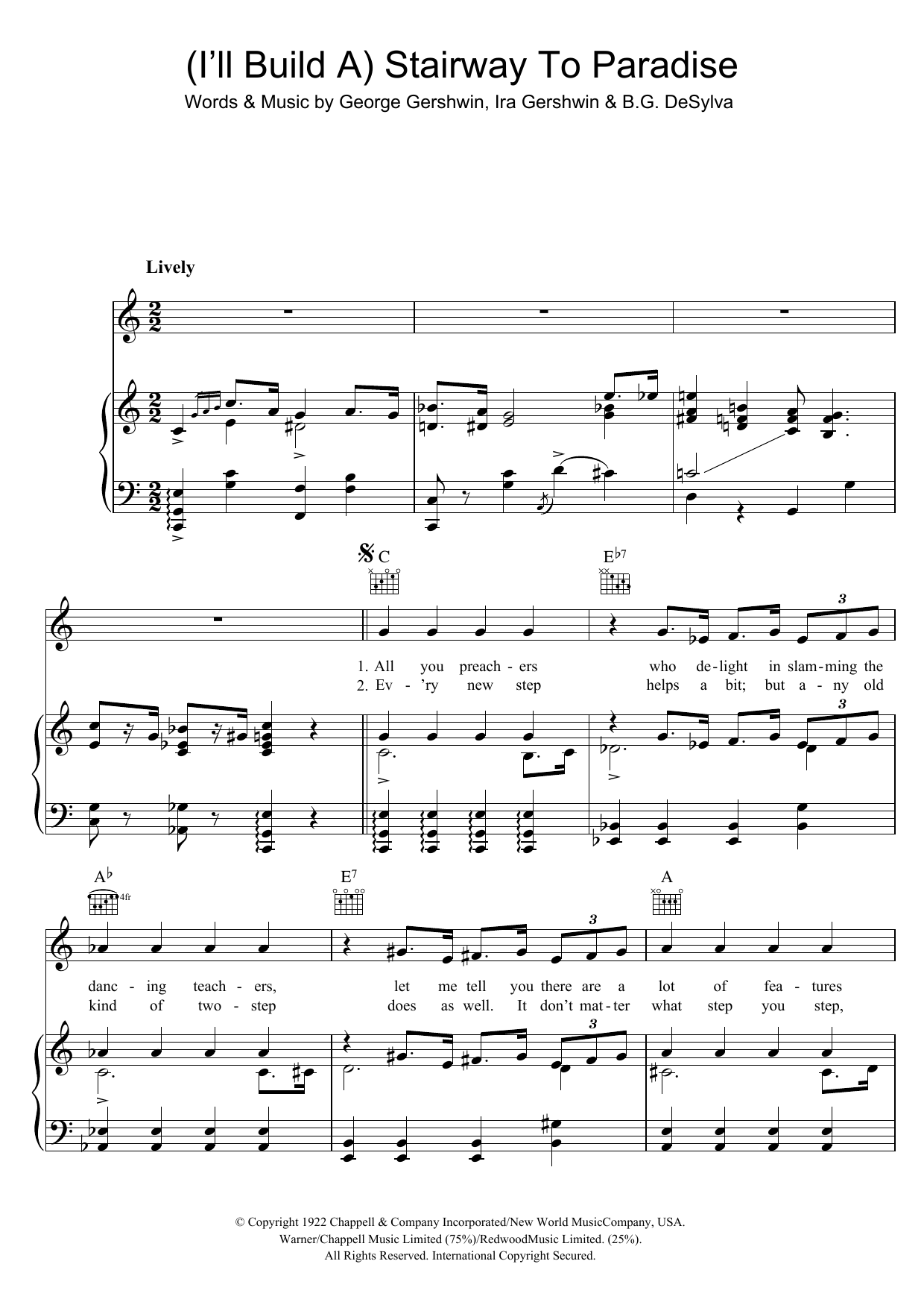 Rufus Wainwright I'll Build A Stairway To Paradise Sheet Music Notes & Chords for Piano, Vocal & Guitar - Download or Print PDF