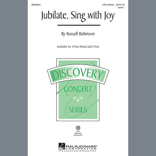 Russell Robinson, Jubilate, Sing With Joy, 2-Part Choir