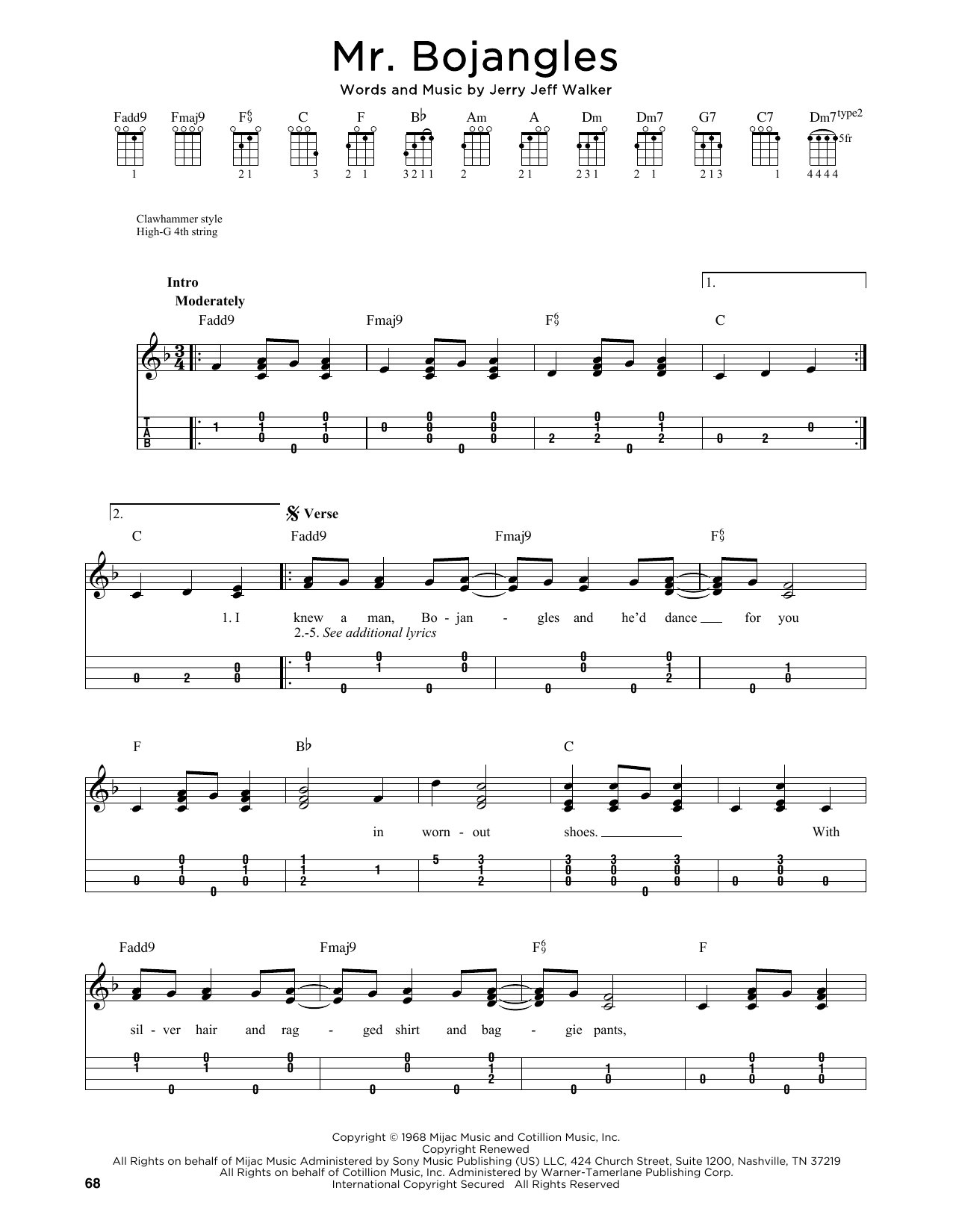 Sammy Davis Jr. Mr. Bojangles (arr. Jim Schustedt) Sheet Music Notes & Chords for Ukulele - Download or Print PDF Sammy Davis Jr. Mr. Bojangles (arr. Jim Schustedt) Sheet Music Notes & Chords for Ukulele - Download or Print PDF
