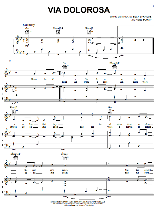 Sandi Patty Via Dolorosa Sheet Music Notes & Chords for Lyrics & Chords - Download or Print PDF