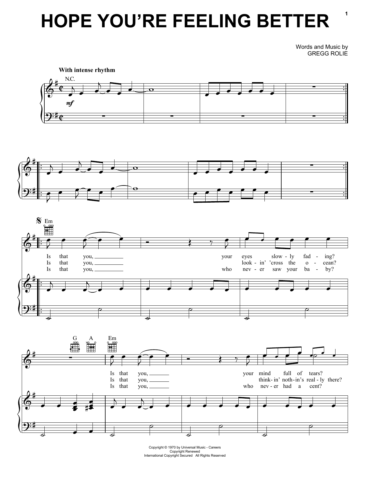 Santana Hope You're Feeling Better Sheet Music Notes & Chords for Guitar Tab - Download or Print PDF