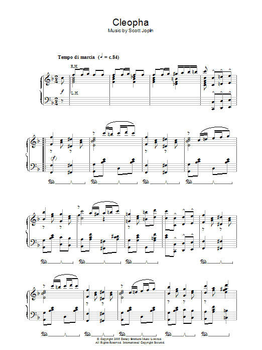 Scott Joplin Cleopha Sheet Music Notes & Chords for Guitar Tab - Download or Print PDF