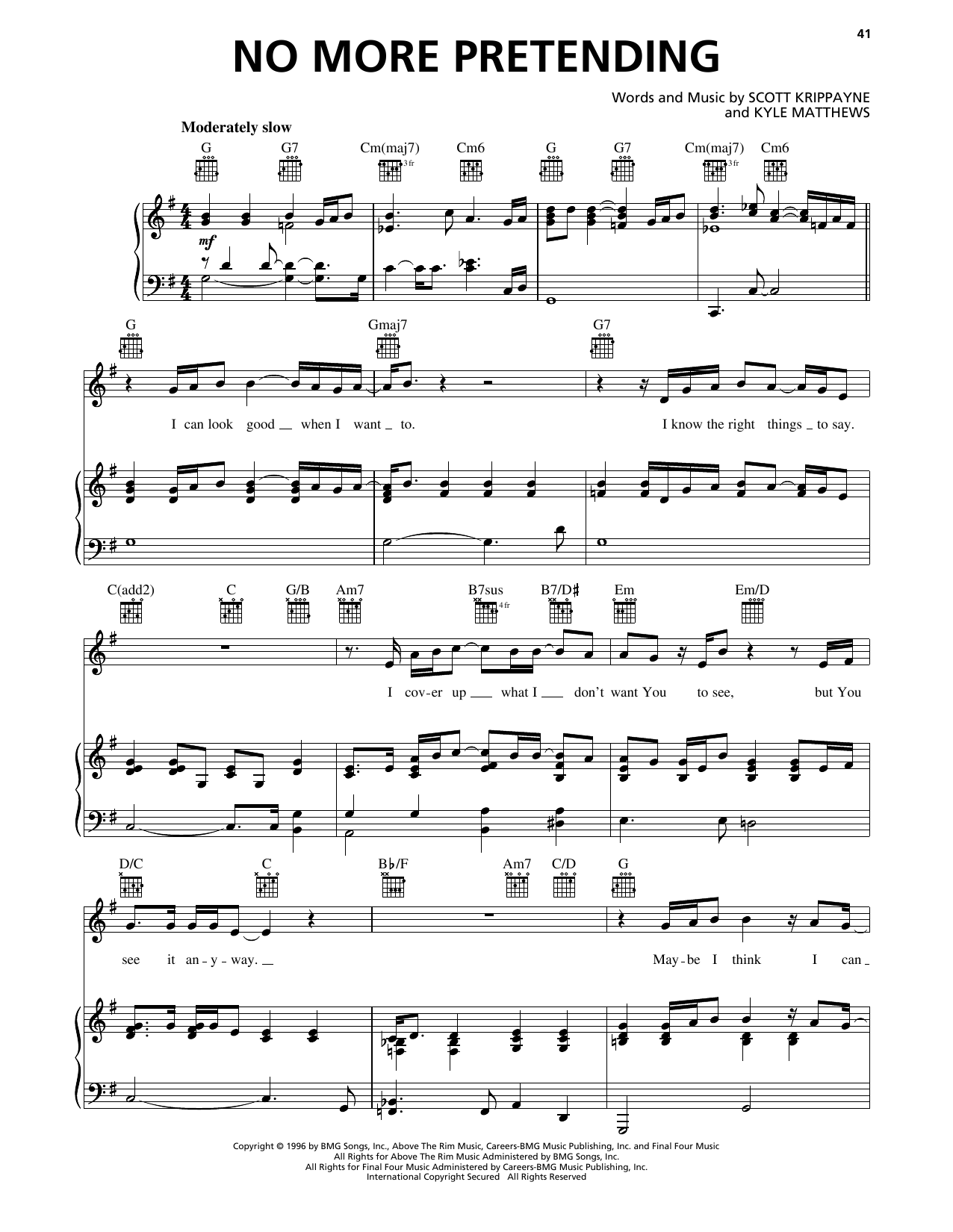 Scott Krippayne No More Pretending Sheet Music Notes & Chords for Piano, Vocal & Guitar Chords (Right-Hand Melody) - Download or Print PDF Scott Krippayne No More Pretending Sheet Music Notes & Chords for Piano, Vocal & Guitar Chords (Right-Hand Melody) - Download or Print PDF