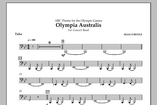 Sean O'Boyle Olympia Australis (Concert Band) - Tuba Sheet Music Notes & Chords for Concert Band - Download or Print PDF