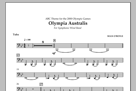 Sean O'Boyle Olympia Australis (Symphonic Wind Band) - Tuba Sheet Music Notes & Chords for Concert Band - Download or Print PDF
