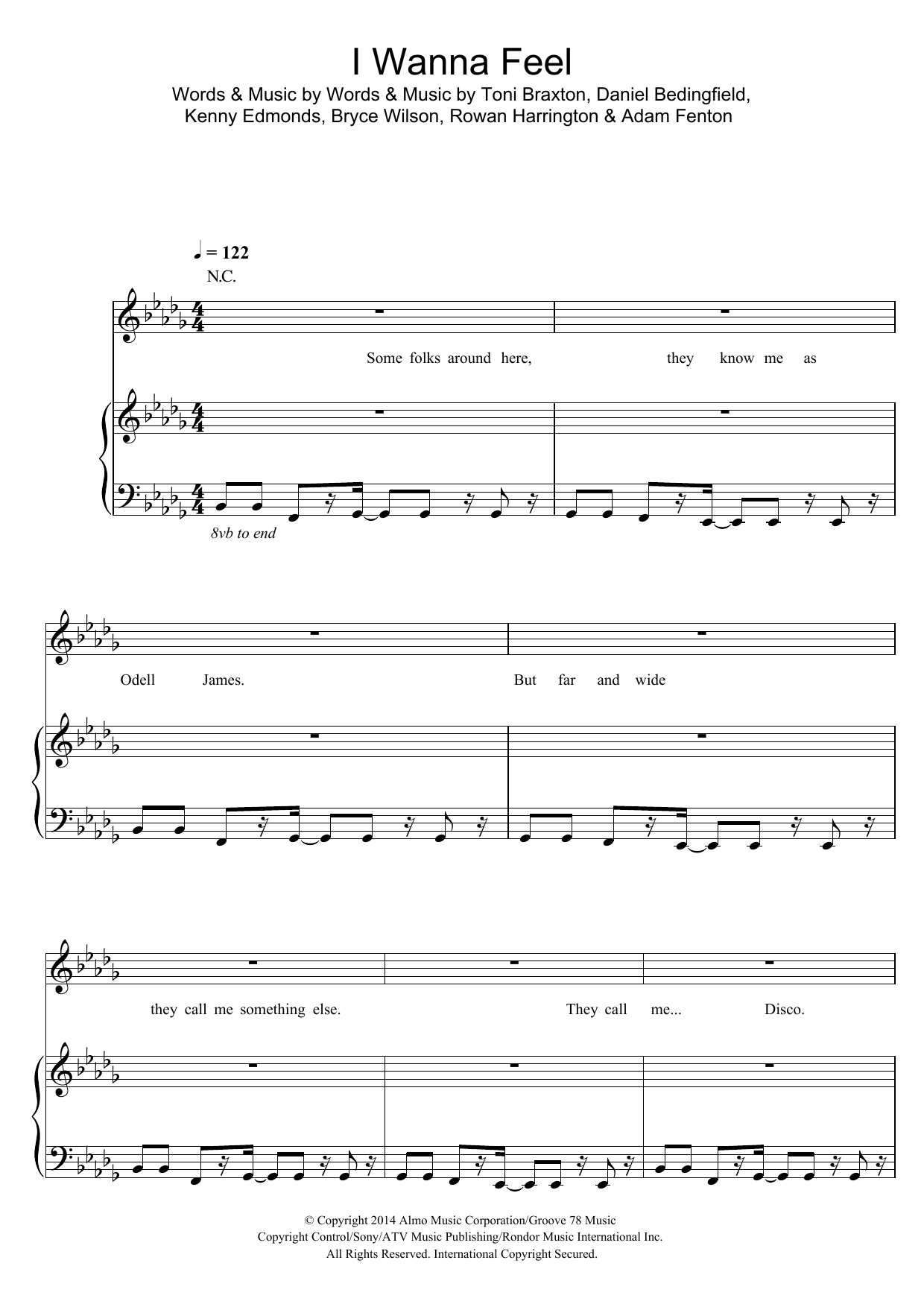 SecondCity I Wanna Feel Sheet Music Notes & Chords for Piano, Vocal & Guitar - Download or Print PDF