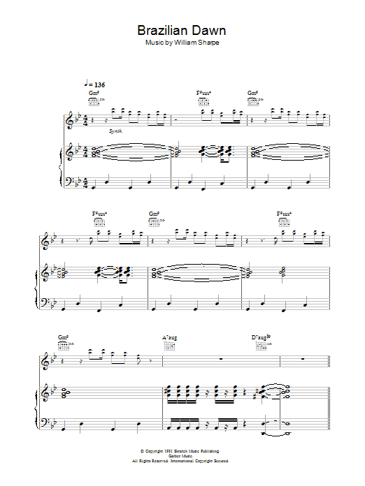 Shakatak Brazilian Dawn Sheet Music Notes & Chords for Piano, Vocal & Guitar - Download or Print PDF