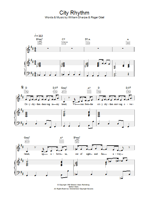 Shakatak City Rhythm Sheet Music Notes & Chords for Piano, Vocal & Guitar - Download or Print PDF