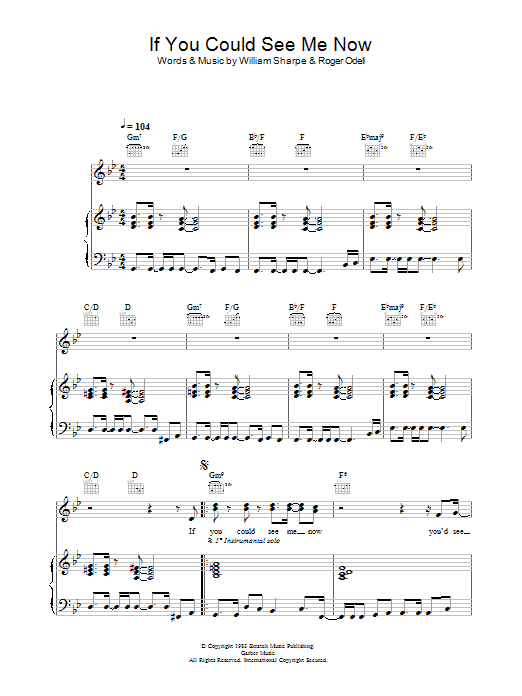 Shakatak If You Could See Me Now Sheet Music Notes & Chords for Piano, Vocal & Guitar - Download or Print PDF